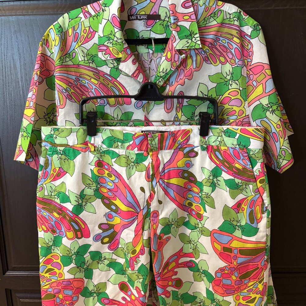 Mr Turk Resortwear Short Set - 100% cotton - XL / 38"